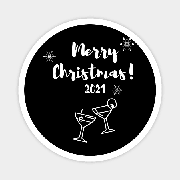 Merry Christmas 2021 Magnet by Cuboxx